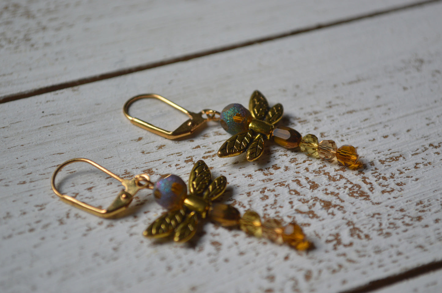 Dragonfly Dangle Earrings
