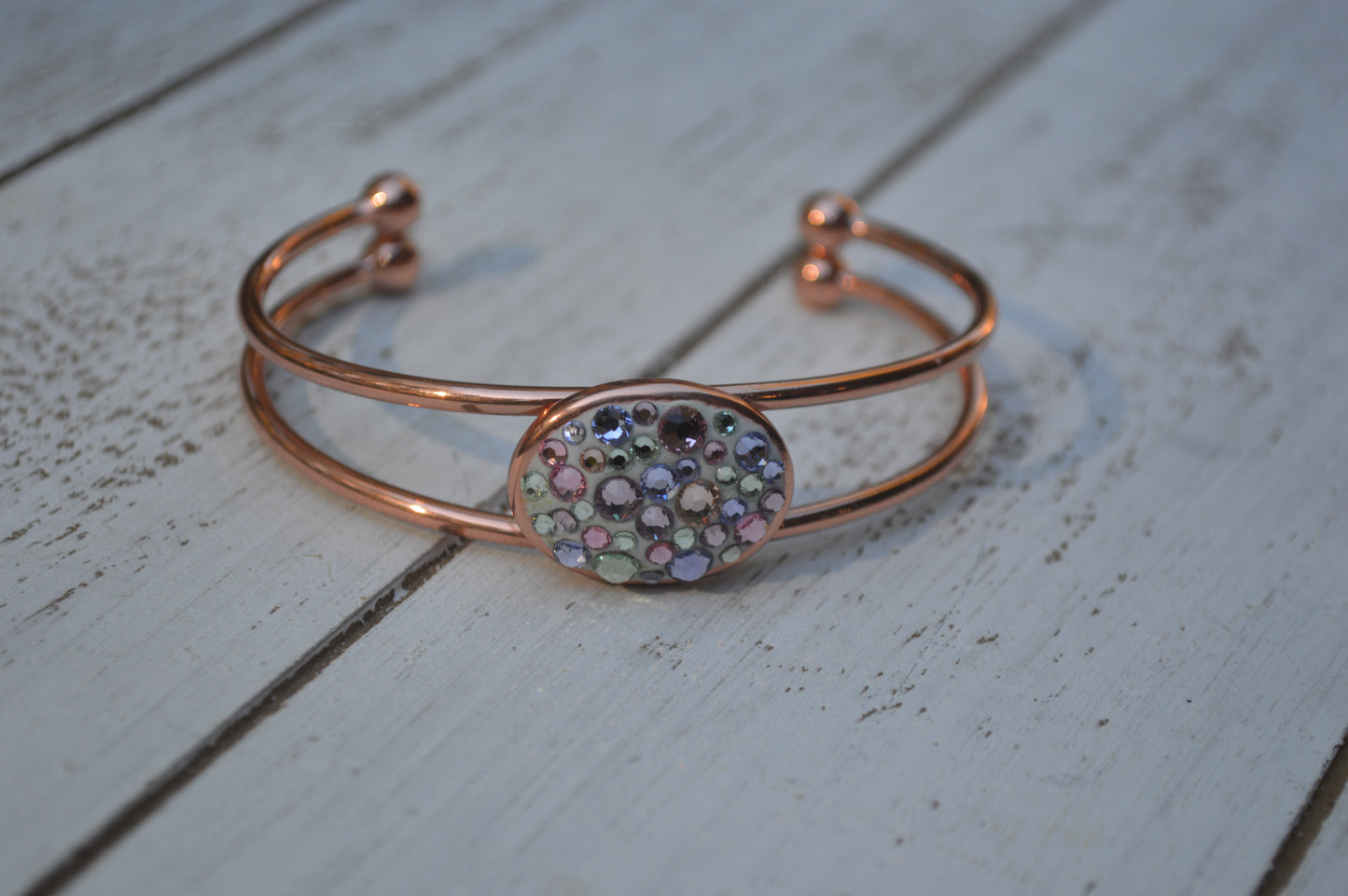 Swarovski Pastel Single Focal in Copper