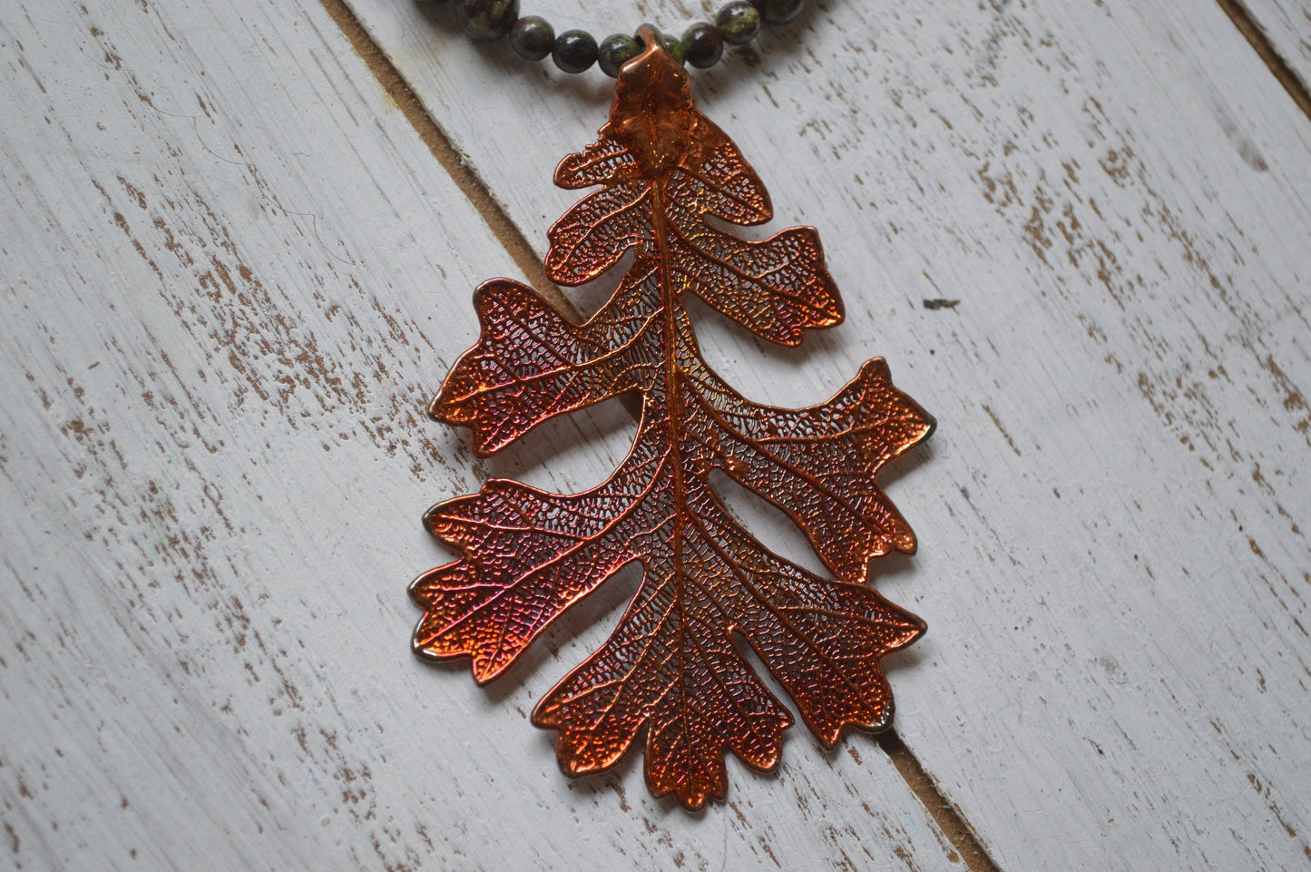 Copper Leaf Necklace