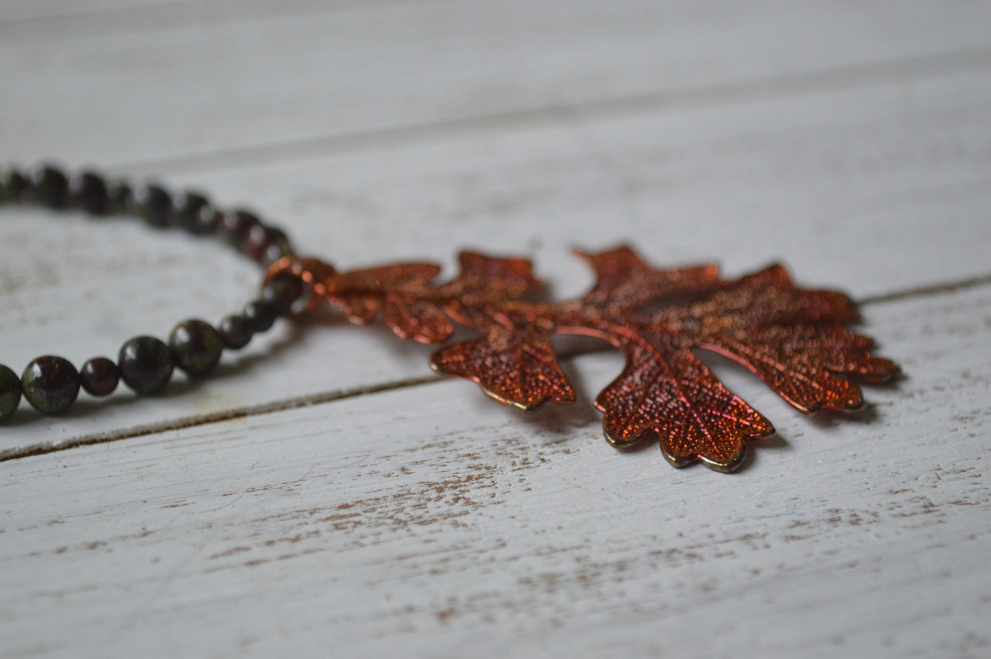 Copper Leaf Necklace