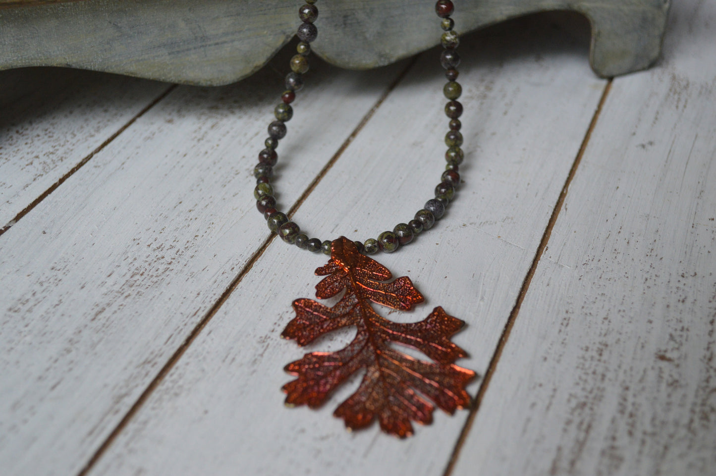 Copper Leaf Necklace