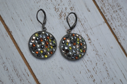 Graphite Swarovski Earrings